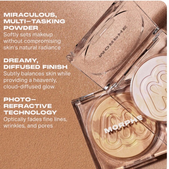 Morphe Cloudlight Dawn Vanilla with Balancing Pink Soft Glow Veil New - Picture 6 of 9